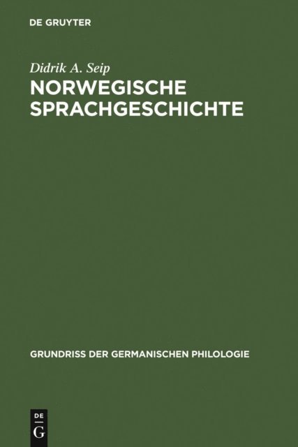Didrik A. Seip, Laurits Saltveit - Norwegische Sprachgeschichte, E-bok