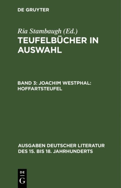 Ria Stambaugh - Joachim Westphal: Hoffartsteufel, E-bok