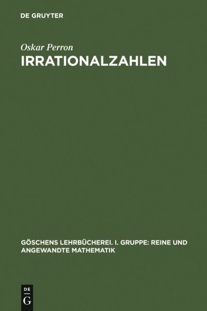 Oskar Perron - Irrationalzahlen, E-bok