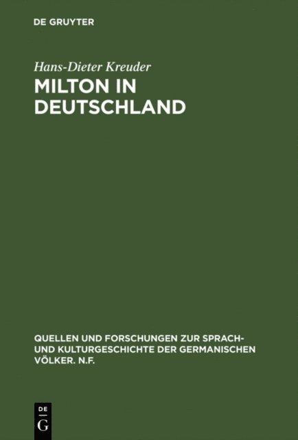 Hans-Dieter Kreuder - Milton in Deutschland, E-bok