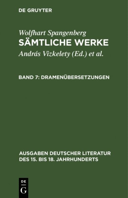 Andor Tarnai, Andras Vizkelety - Dramenübersetzungen, E-bok