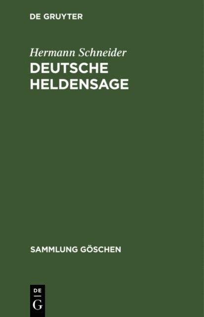 Hermann Schneider, Roswitha Wisniewski - Deutsche Heldensage, E-bok