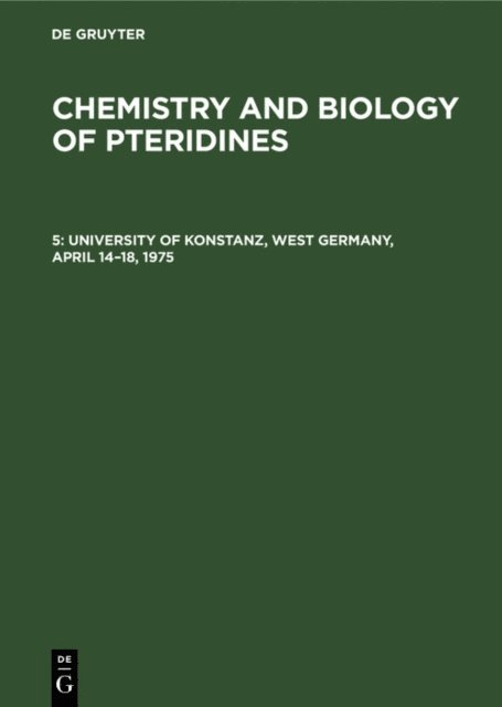 University of Konstanz, West Germany, April 14-18, 1975, E-bok