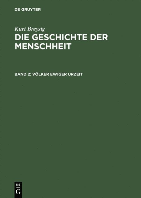 Kurt Breysig - Völker ewiger Urzeit, E-bok