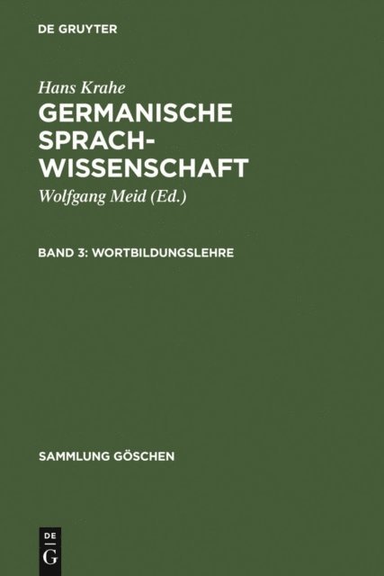 Hans Krahe - Wortbildungslehre, E-bok
