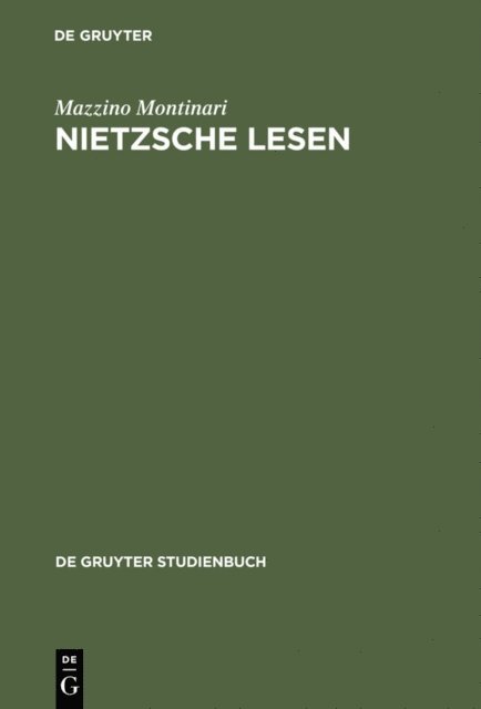 Mazzino Montinari - Nietzsche lesen, E-bok