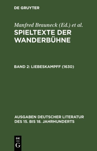 Manfred Brauneck - Liebeskampff (1630), E-bok