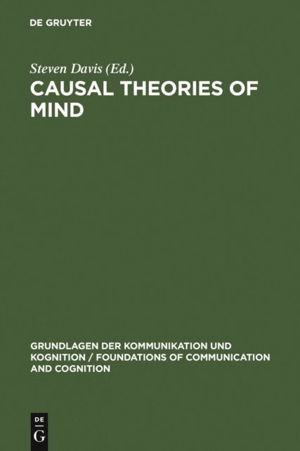 Steven Davis - Causal Theories of Mind, E-bok