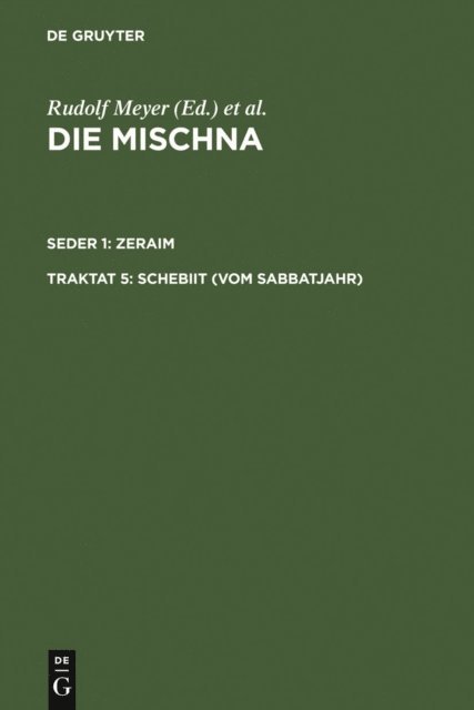 Dietrich Correns - Schebiit (Vom Sabbatjahr), E-bok