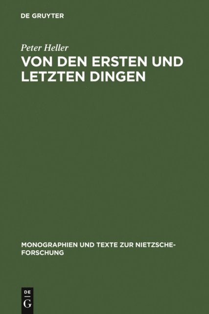 Peter Heller - Von den ersten und letzten Dingen, E-bok