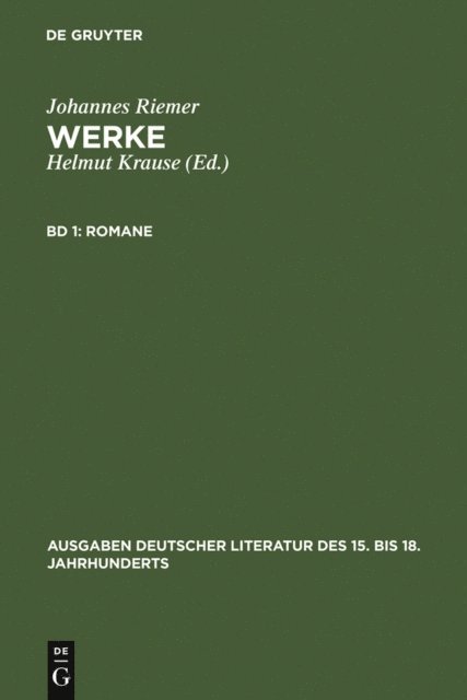 Johannes Riemer, Helmut Krause - Romane, E-bok