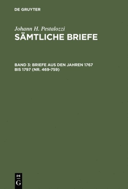 Hans Stettbacher, Emanuel Dejung - Briefe aus den Jahren 1767 bis 1797 (Nr. 469-759), E-bok