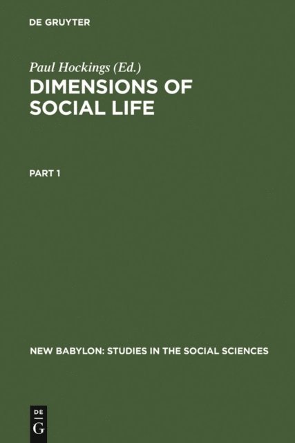 Paul Hockings - Dimensions of Social Life, E-bok
