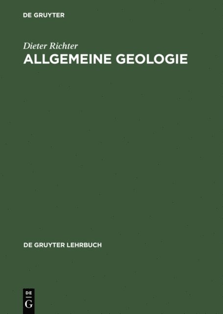 Dieter Richter - Allgemeine Geologie, E-bok