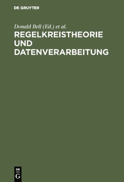 Antony W. Griffin, Donald Bell - Regelkreistheorie und Datenverarbeitung, E-bok