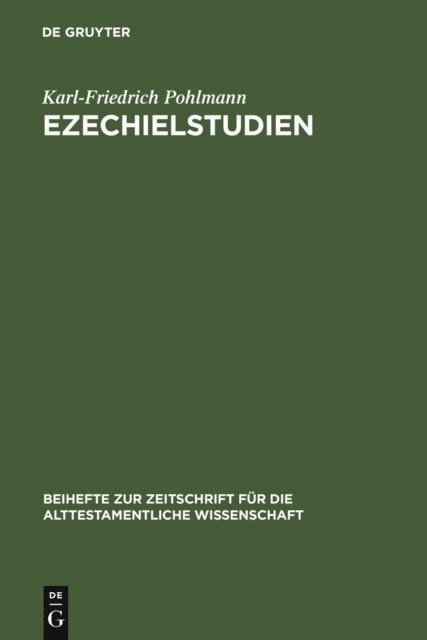 Karl-Friedrich Pohlmann - Ezechielstudien, E-bok
