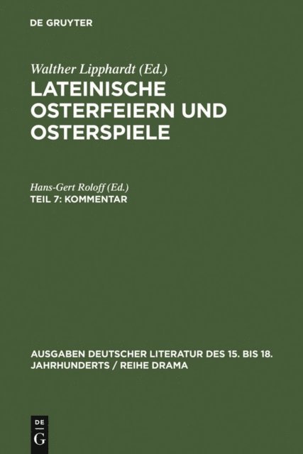 Lothar Mundt, Hans-Gert Roloff - Kommentar, E-bok