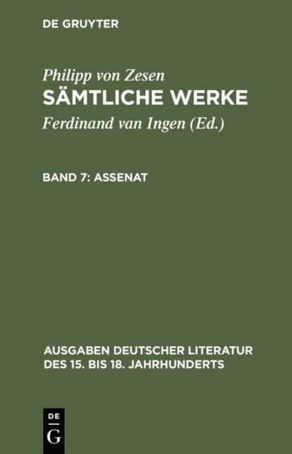 Philipp von Zesen, Ferdinand van Ingen - Assenat, E-bok