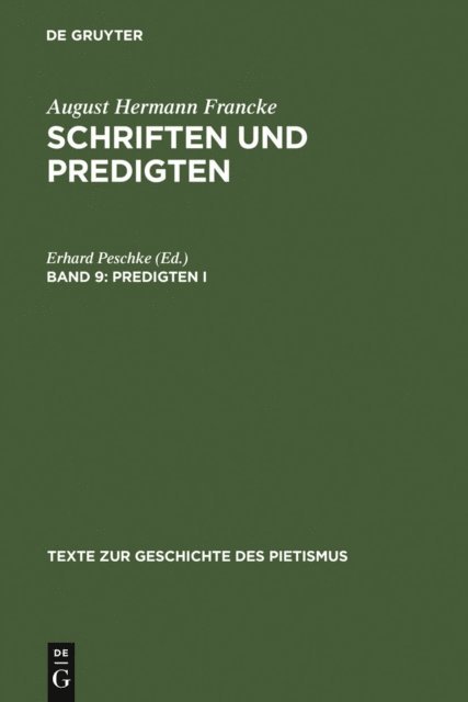 Erhard Peschke - Predigten I, E-bok