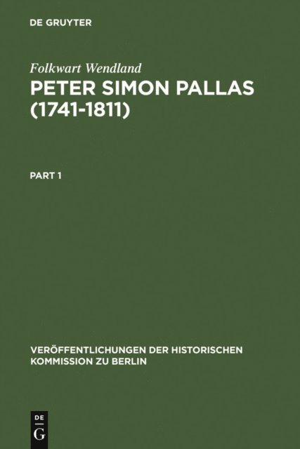 Folkwart Wendland - Peter Simon Pallas (1741-1811), E-bok