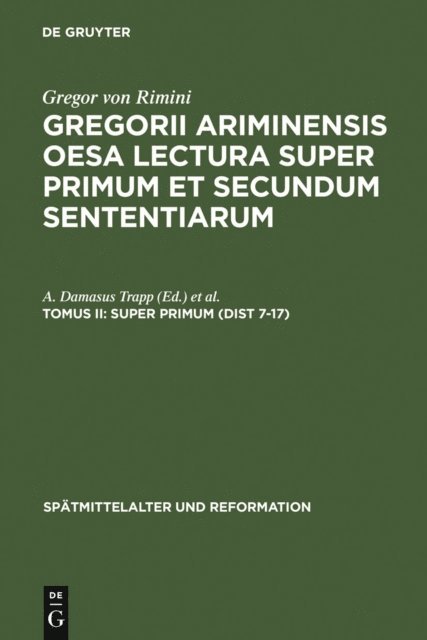 Manuel Santos-Noya, Venicio Marcolino, A. Damasus Trapp - Super Primum (Dist 7-17), E-bok