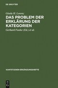 Das Problem der Erklÿrung der Kategorien
