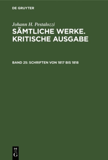 Roland Stiefel, Emanuel Dejung - Schriften von 1817 bis 1818, E-bok