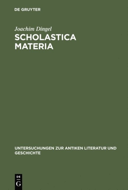 Joachim Dingel - Scholastica materia, E-bok