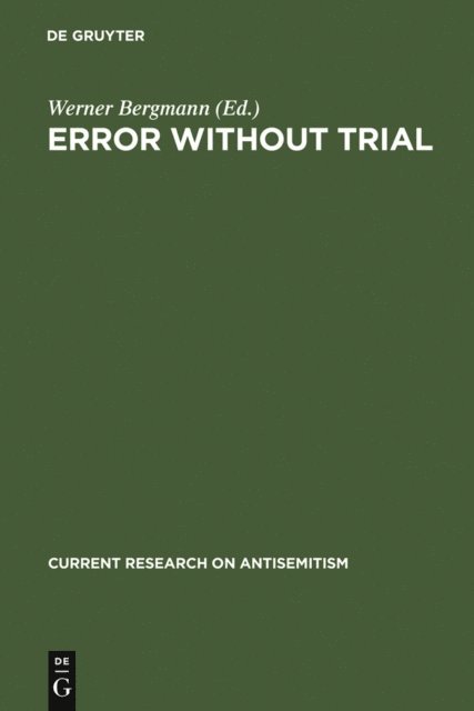 Werner Bergmann - Error Without Trial, E-bok