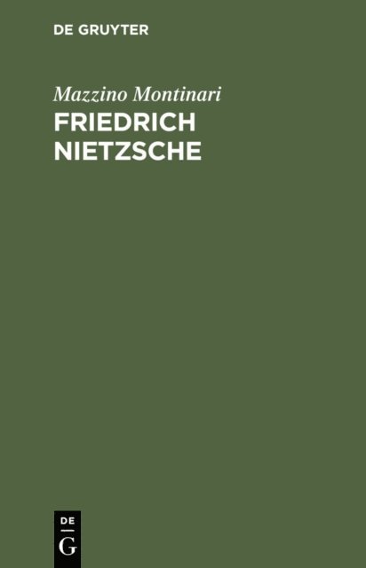 Mazzino Montinari - Friedrich Nietzsche, E-bok