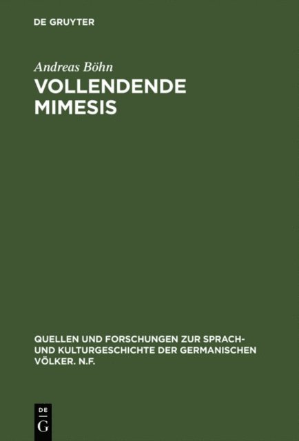 Andreas Bohn - Vollendende Mimesis, E-bok