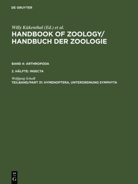 Wolfgang Schedl - Hymenoptera, Unterordnung Symphyta, E-bok