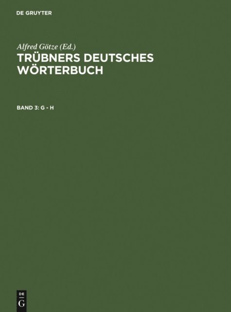 Walther Mitzka - G – H, E-bok