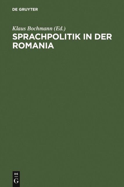 Klaus Bochmann - Sprachpolitik in der Romania, E-bok