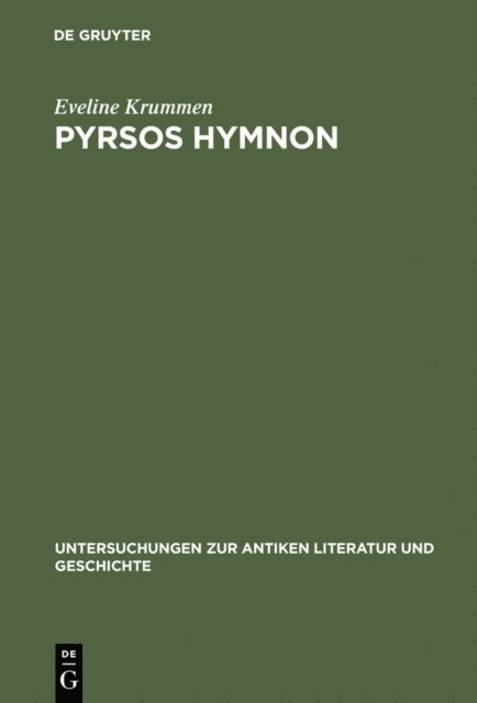 Eveline Krummen - Pyrsos Hymnon, E-bok