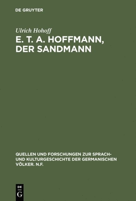 Ulrich Hohoff - E. T. A. Hoffmann, Der Sandmann, E-bok