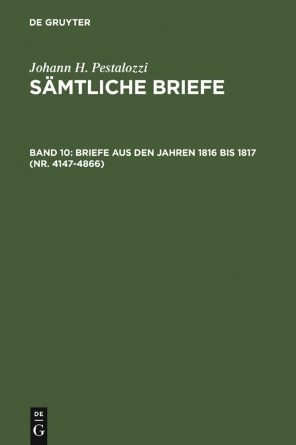 Emanuel Dejung - Briefe aus den Jahren 1816 bis 1817 (Nr. 4147-4866), E-bok