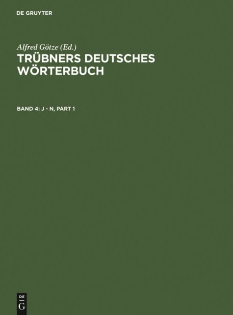 Walther Mitzka - J – N, E-bok
