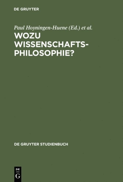 Gertrude Hirsch, Paul Hoyningen-Huene - Wozu Wissenschaftsphilosophie?, E-bok