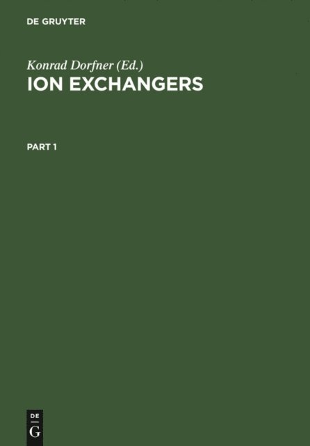 Konrad Dorfner - Ion Exchangers, E-bok