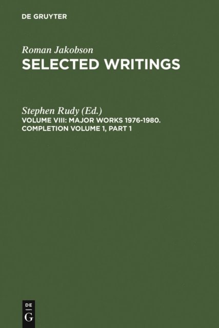 Stephen Rudy - Major Works 1976-1980. Completion Volume 1, E-bok