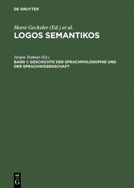 Jurgen Trabant - Geschichte der Sprachphilosophie und der Sprachwissenschaft, E-bok