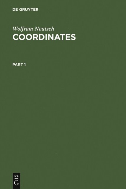 Wolfram Neutsch - Coordinates, E-bok