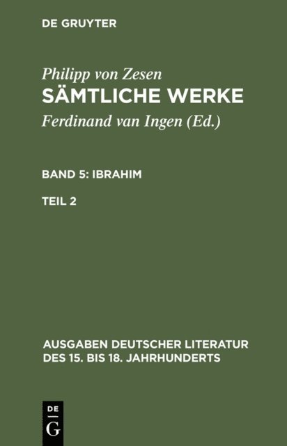 Philipp von Zesen, Volker Meid - Ibrahim. Zweiter Teil, E-bok