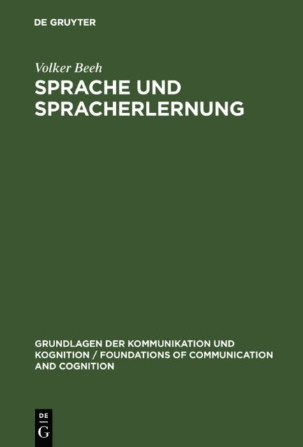 Volker Beeh - Sprache und Spracherlernung, E-bok