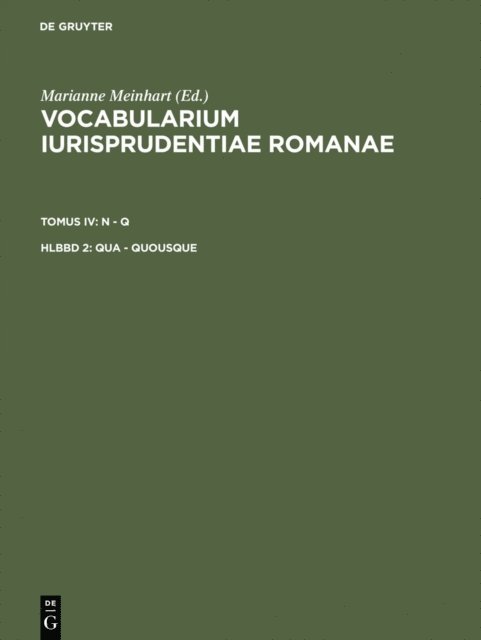 Marianne Meinhart - Qua - quousque, E-bok
