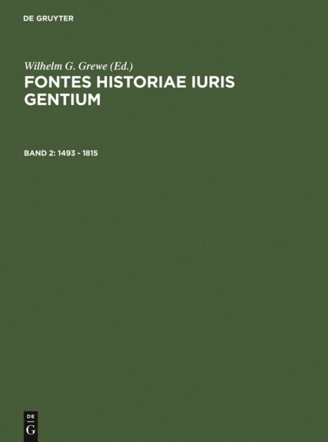 Wilhelm G. Grewe - 1493 – 1815, E-bok