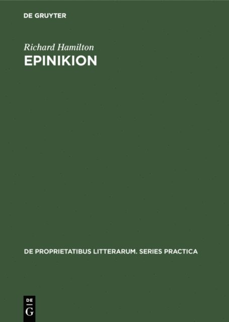 Richard Hamilton - Epinikion, E-bok
