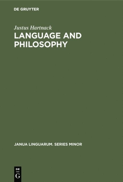 Justus Hartnack - Language and Philosophy, E-bok