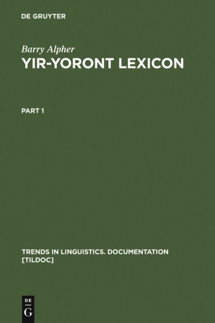 Barry Alpher - Yir-Yoront Lexicon, E-bok